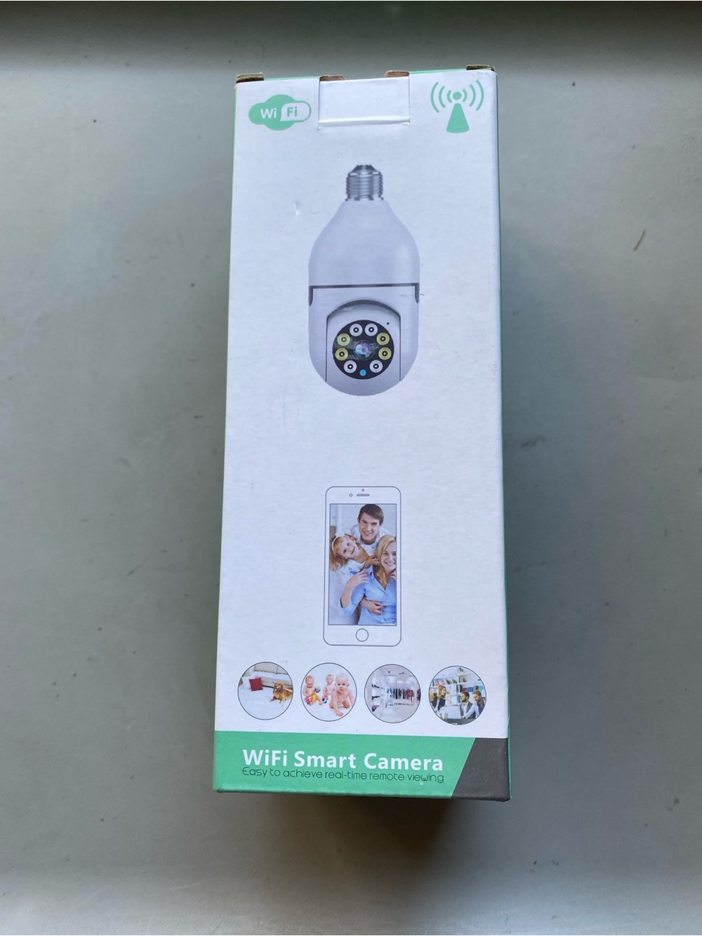 WiFi Smart Camera Bulb - White & Green Packaging